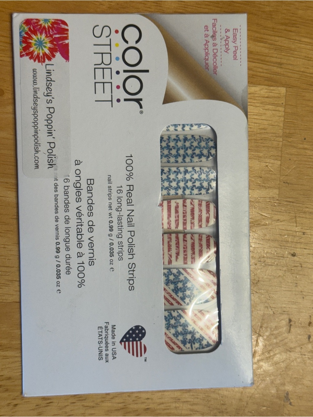 Color Street  Nail Strips - Red, White & Blue Flag You’re It